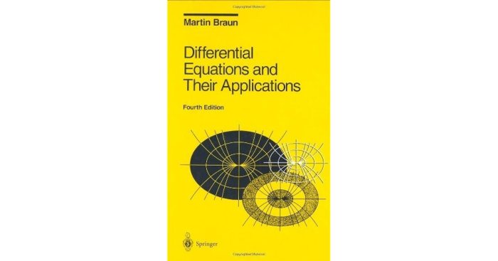 Differential equations and their applications 4th edition by martin braun