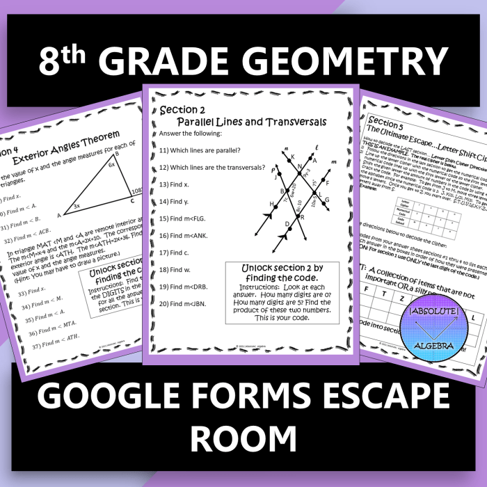 Geometry escape room answer key pdf