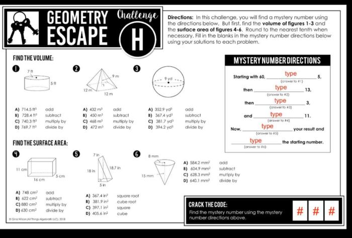 Geometry escape room answer key pdf