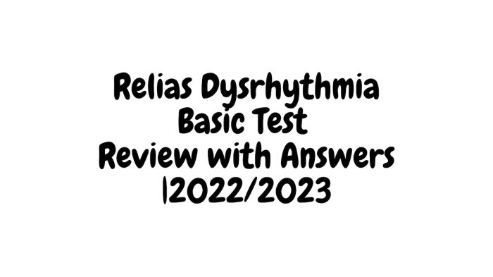 Relias dysrhythmia basic a answers